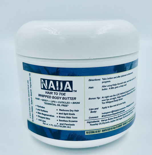 “No Essential” Naija Hair to Toe Whipped Body Butter